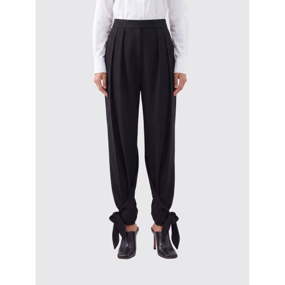 Chloe Women Chloe High-Waisted Wide-Leg Wool-Blend Tailored Trousers